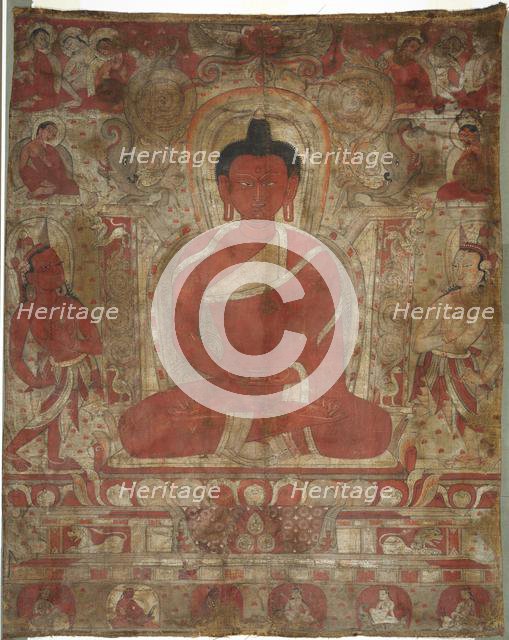 Seated Amitabha with Attendants, c. 1100s. Creator: Unknown.