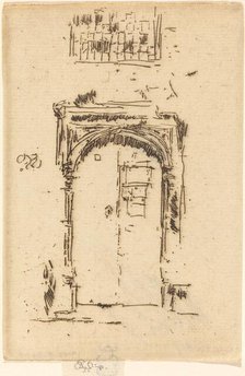 Church Doorway, Edgemere. Creator: James Abbott McNeill Whistler.