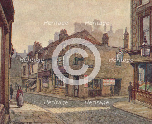 'Old Houses in Snowfields, Bermondsey', 1887 (1926). Artist: John Crowther.