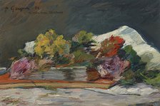 Flowers and books, 1882. Creator: Gauguin, Paul Eugéne Henri (1848-1903).