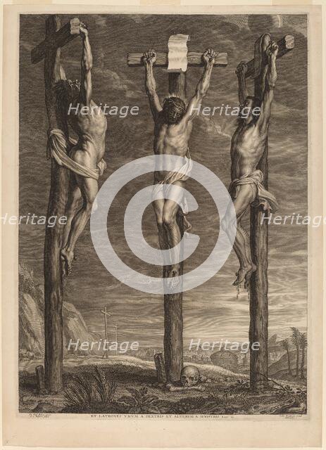 Christ Crucified between Two Thieves, 1640s. Creator: Boetius Adams Bolswert.