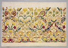 Fragment of a Skirt Border, 1700s - 1800s. Creator: Unknown.