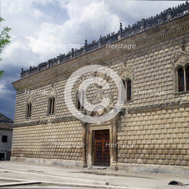 Exterior view of the Ducal Palace, built between 1492 and 1495 for the Dukes of Medinacelli. It s…