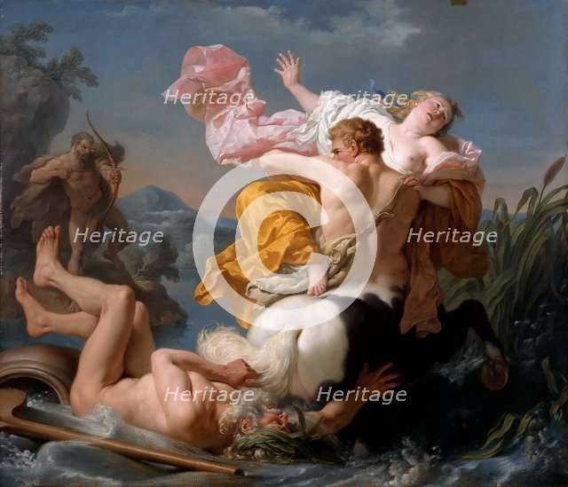 The Abduction of Deianeira by the Centaur Nessus. Artist: Lagrenée, Louis-Jean-François (1725-1805)