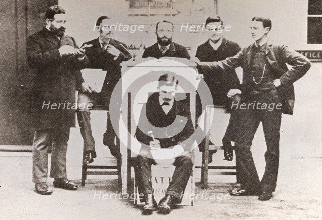 Office staff of Caley, Norwich, Norfolk, 1885. Artist: Unknown