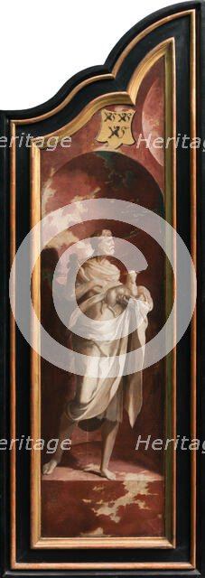 Triptych with the Crucifixion, Saints and Donors, 1530-1540. Creator: North Netherlandish Master.