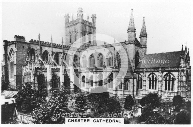 Chester Cathedral, 1936. Artist: Unknown