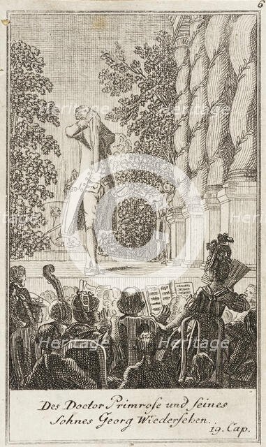 Plate 6 for Oliver Goldsmith's 'The Vicar of Wakefield', 1776. Creator: Daniel Berger.