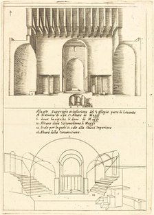 Elevation of the Church of the Holy Manger, 1619. Creator: Jacques Callot.