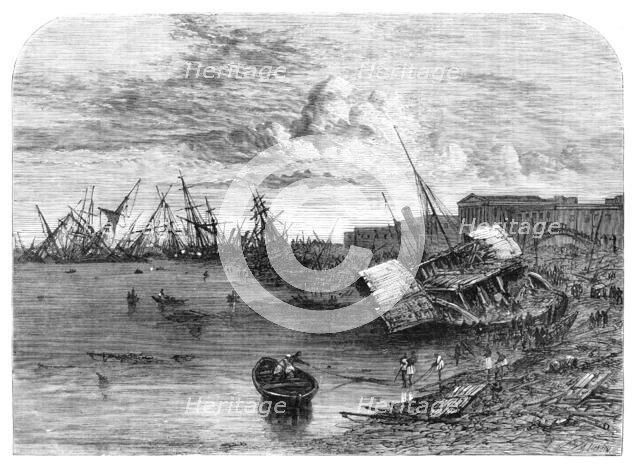 Effects of the cyclone at Calcutta on the 5th of October - from a photograph, 1864. Creator: Mason Jackson.