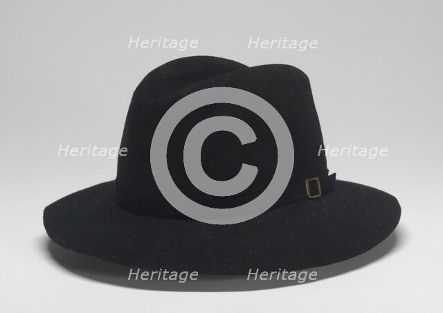 Fedora worn by Michael Jackson during Victory tour, 1984. Creator: Maddest Hatter.