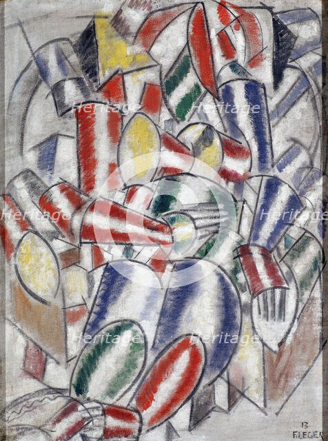 'A Sitting Woman', 1913.  Creator: Fernand Leger.