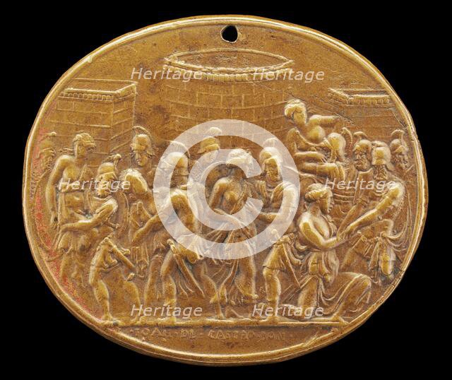 The Rape of the Sabines, 1535 or before. Creator: Giovanni Bernardi.