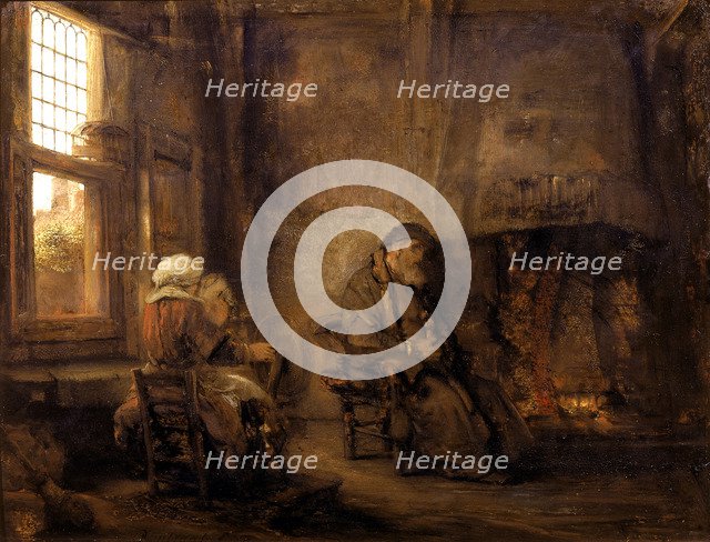 Tobit and Anna waiting for the return of their son, 1659. Artist: Rembrandt van Rhijn (1606-1669)