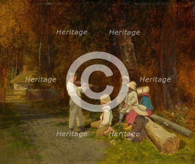 His First Appearance in Public, 1870. Creator: Charles Caleb Ward.