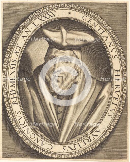 Gentien Hervet, Canon of Reims. Creator: Thomas de Leu.