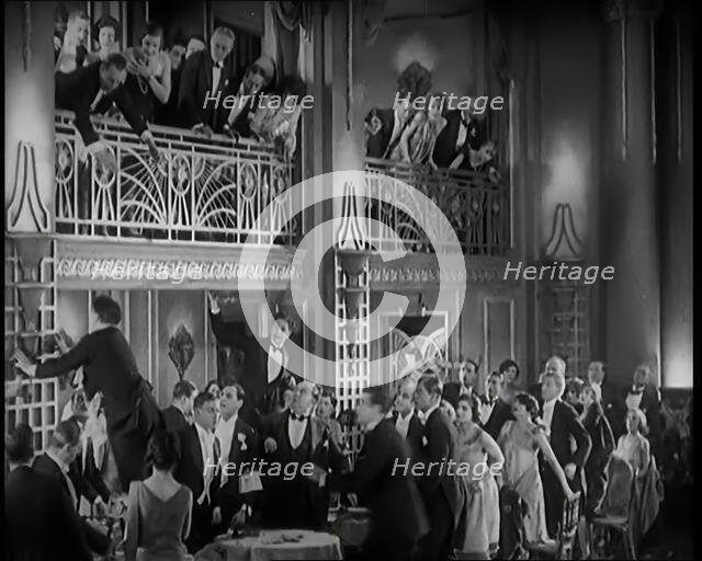 Scene from the Film 'A Little Bit of Fluff': Farcical Arguments Breaking Out Between..., 1920s. Creator: British Pathe Ltd.