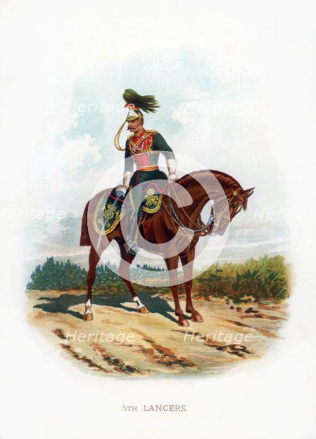 '5th Lancers', 1889. Artist: Unknown