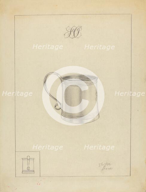 Silver Mug, 1935/1942. Creator: Clayton Braun.