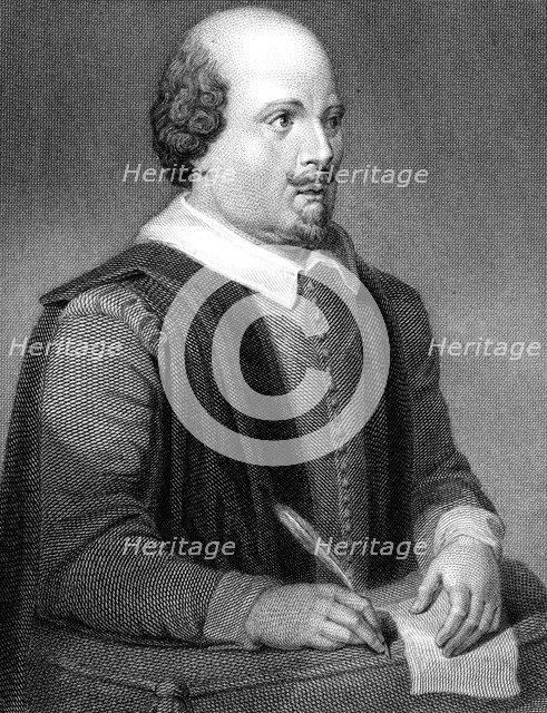 William Shakespeare, English poet and playwright, (1820). Artist: William Finden