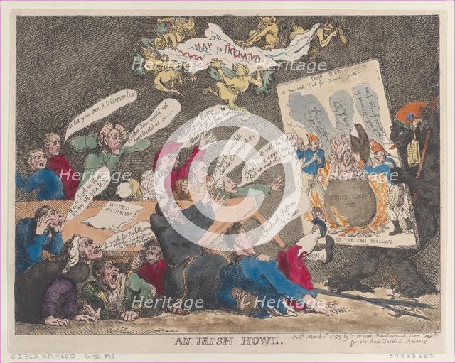 An Irish Howl, March 1, 1799., March 1, 1799. Creator: Thomas Rowlandson.