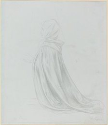 Woman in a Cloak. Creator: Alphonse Legros.