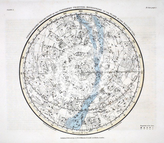 The Northern Hemisphere, 1822.