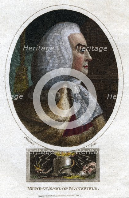 William Murray, 1st Earl of Mansfield, (1817).Artist: J Chapman