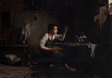 At the Shoemaker's, 1882. Creator: Waclaw Koniuszko.