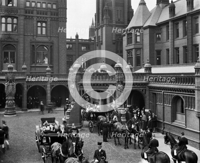 Royal opening of Birmingham General Hospital, Small Heath, West Midlands, 1897. Artist: Bedford Lemere and Company.