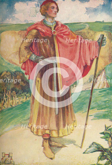 'A Man of the Time of Henry II', 1907. Artist: Dion Clayton Calthrop.