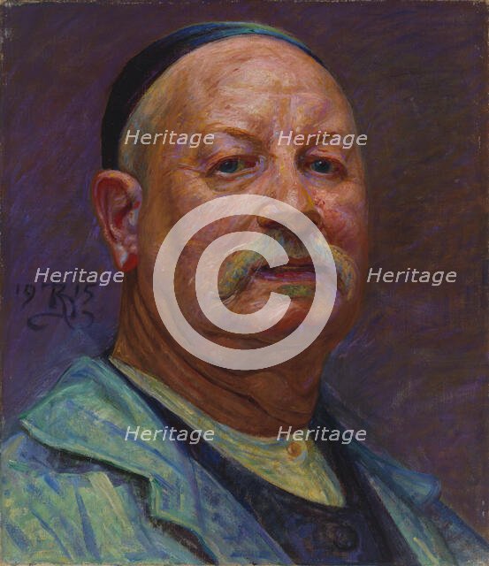 Self-Portrait, 1915. Creator: Kristian Zahrtmann.