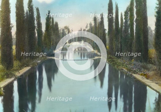 "New Place," William Henry Crocker house, 80 New Place Road, Hillsborough, California, 1917. Creator: Frances Benjamin Johnston.