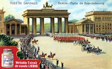 Views of Capitals: Brandenburg Gate, Berlin, c1900. Artist: Unknown