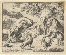 The Bear Seeks Justice from the Lion Against Renard, 1650-75. Creator: Allart van Everdingen.