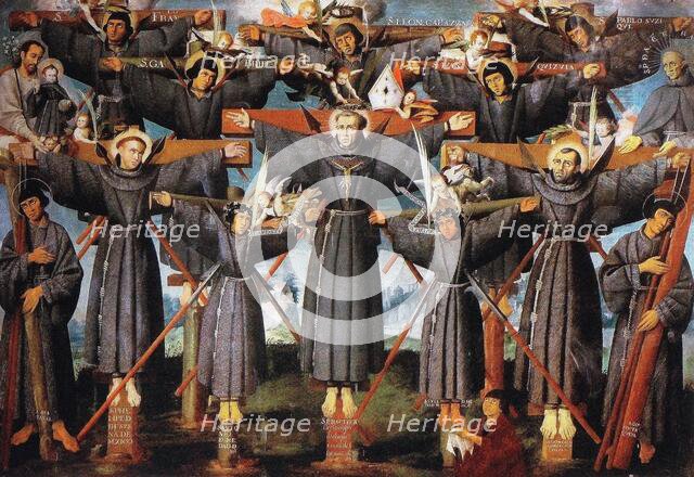 Martyrs of Nagasaki, c.1630. Creator: Pardo de Lagos, Lázaro (active 1630-1660).