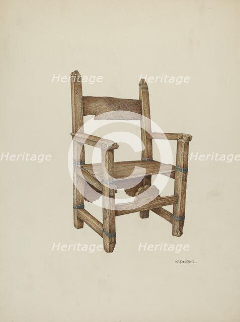 Sanctuary Chair, 1941. Creator: William Kieckhofel.