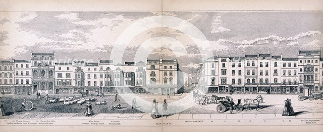 Panorama of London, 1849. Artist: George C Leighton