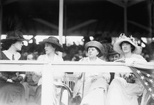 Mme Bakmetieff, Mrs. Truxton Beale; Mrs. Edward Beale McLean; Mme Havenith, Washington DC, 1914. Creator: Harris & Ewing.