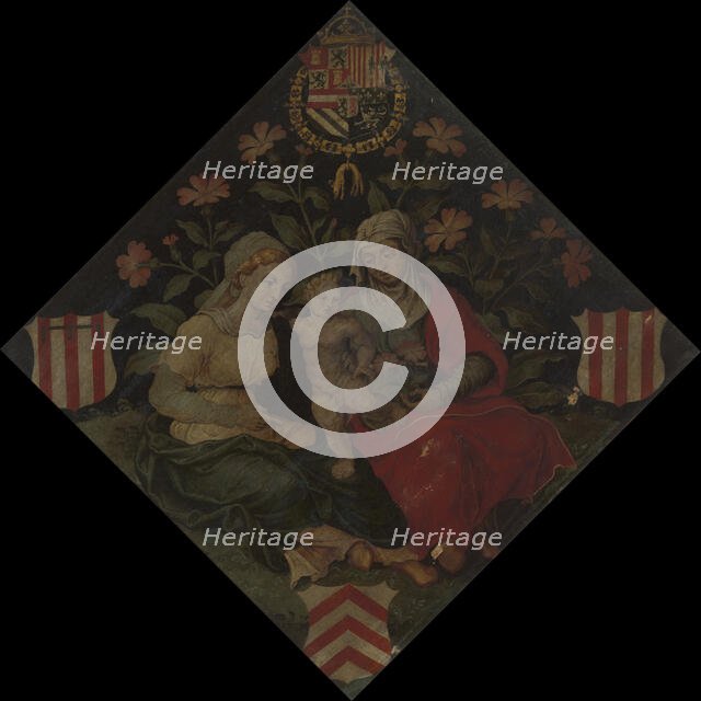 Blazon of the Lier Chamber of Rethoric "Het jenetten bloemken", 1561. Creator: Anon.