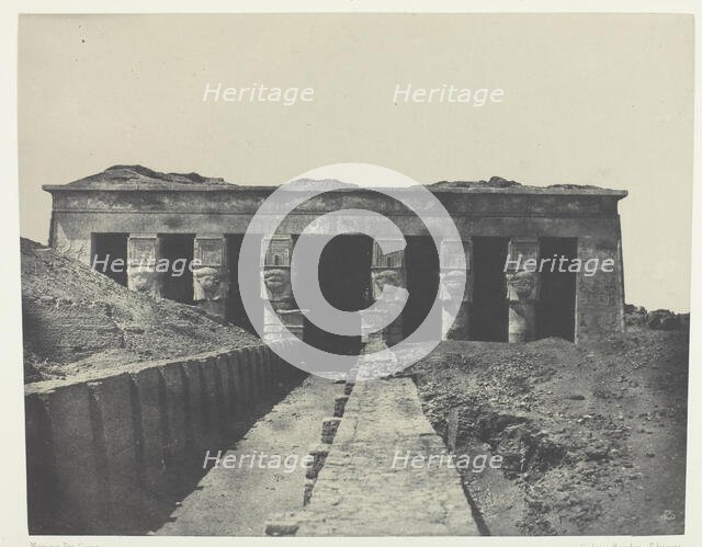 Vue Générale, Grand Temple de Dendérah (Teutyres), Haute-Egypte, 1849/51, printed 1852. Creator: Maxime du Camp.
