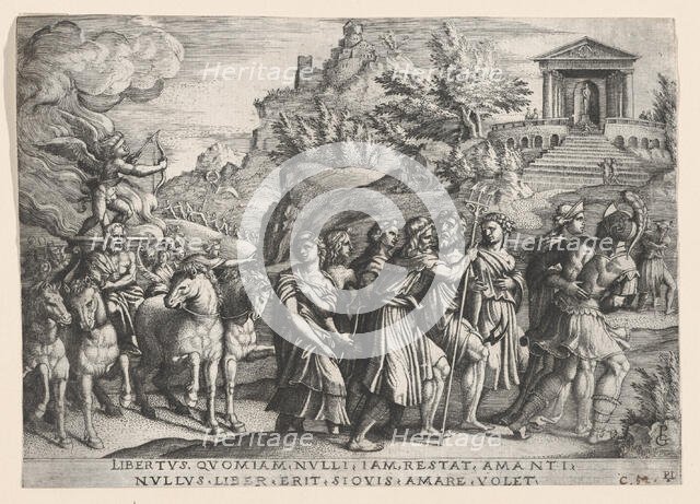 The Triumph of Love, from The Triumph of Petrarch. Creator: Georg Pencz.