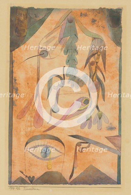 Trauerblumen (Mourning Flowers) , 1917. Creator: Klee, Paul (1879-1940).