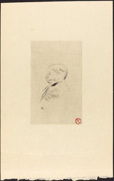 Portrait of M. X (Portrait de M. X), 1898. Creator: Henri de Toulouse-Lautrec.