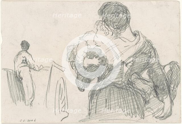 Mother and Child [recto], c. 1871-1872. Creator: John Singer Sargent.