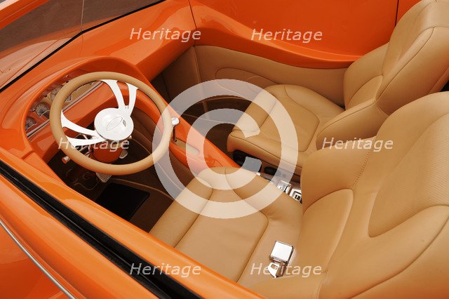 Ford Custom Orange Crush 1939. Artist: Simon Clay.