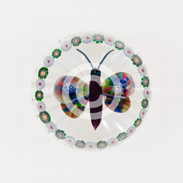 Paperweight, Baccarat, c. 1845-60. Creator: Baccarat Glasshouse.