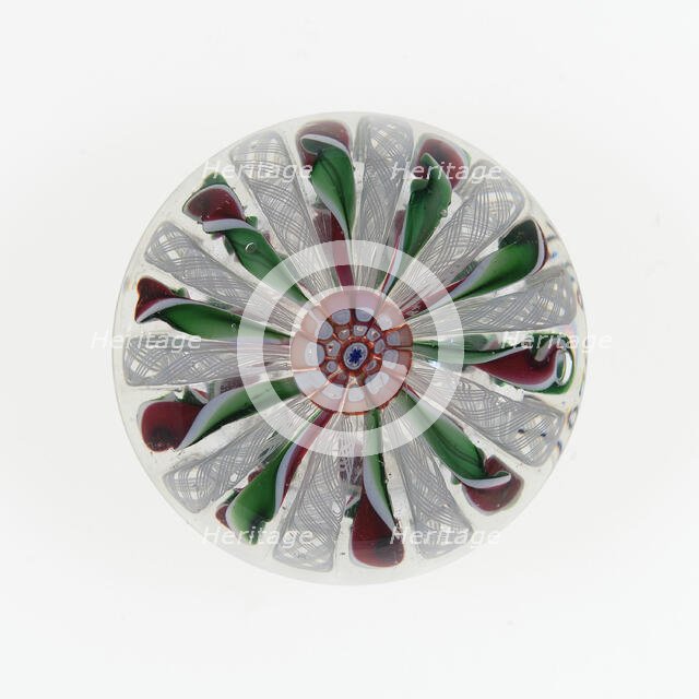 Paperweight, Saint-Louis, c. 1845-55. Creator: Saint-Louis Glassworks.