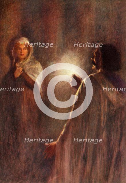 'The rays shone upon the maiden', 1917. Creator: Unknown.