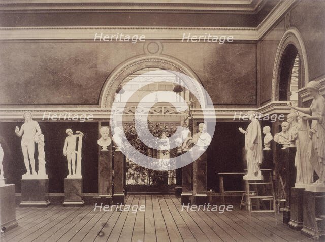 'Interior of the Roman Court', Crystal Palace, Sydenham, 1852-1854. Creator: Philip Henry Delamotte.